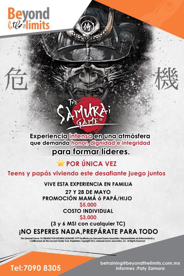 THE SAMURAI GAME, BEYOND THE LIMITS