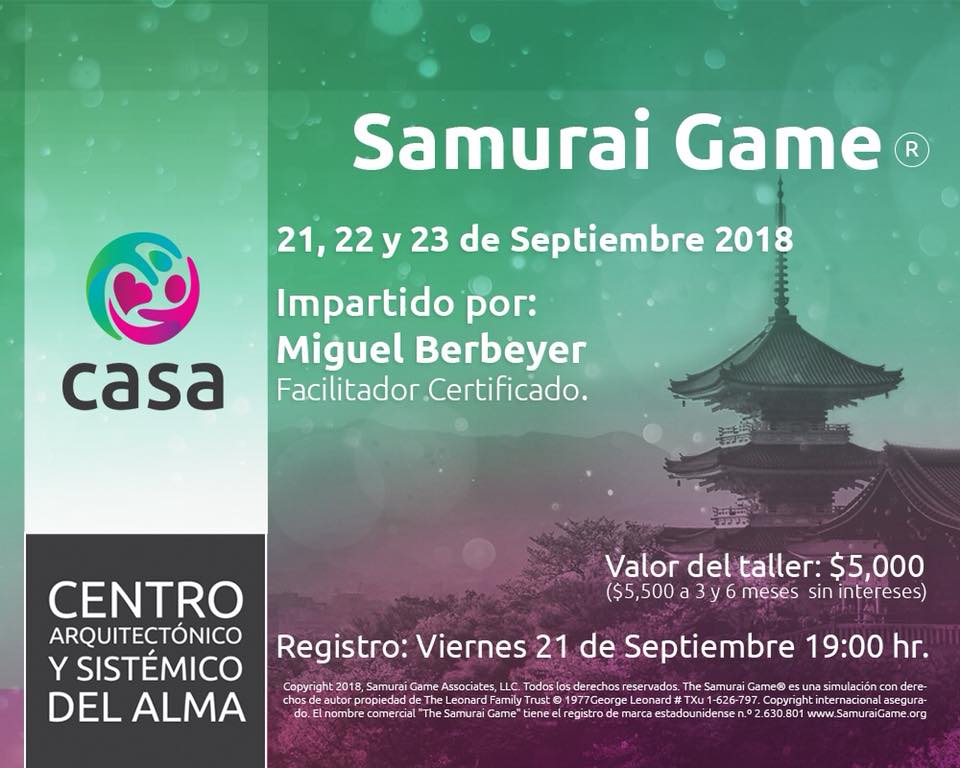 The Samurai Game® en CASA by Miguel Berbeyer