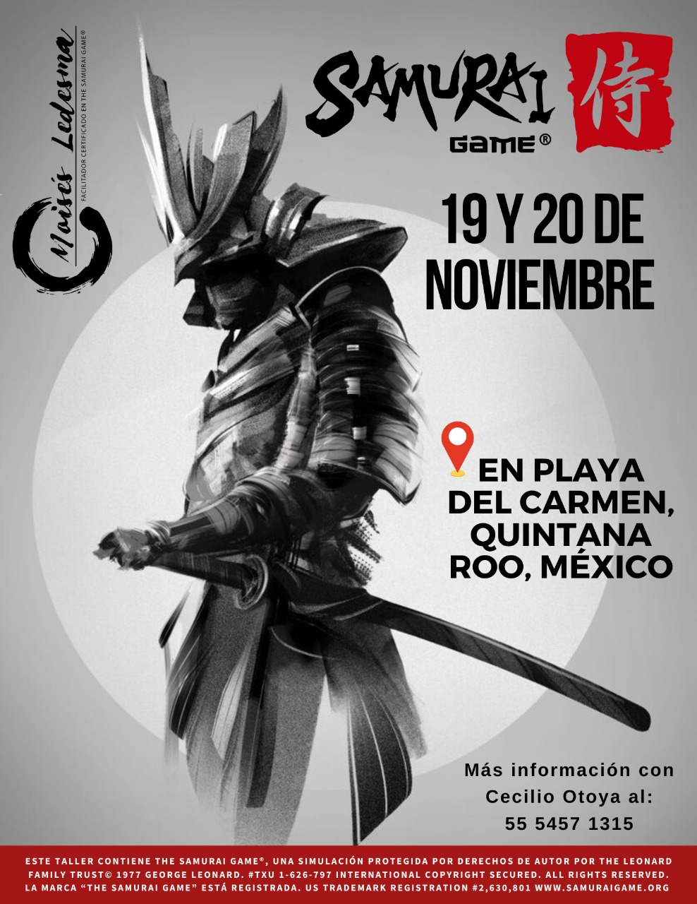 THE SAMURAI GAME PLAYA DEL CARMEN